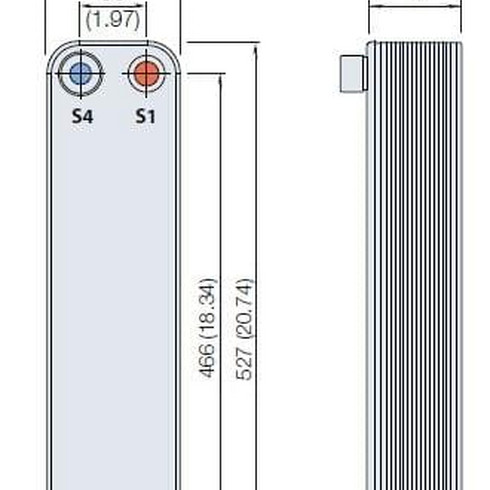 Паяный теплообменник Alfa Laval CB60AQ-40H