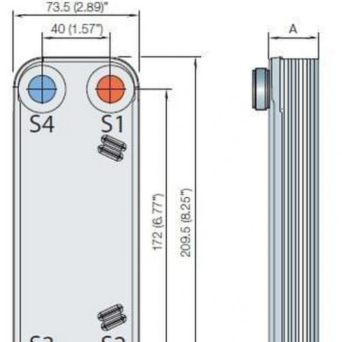 Паяный теплообменник Alfa Laval CBH16-25H