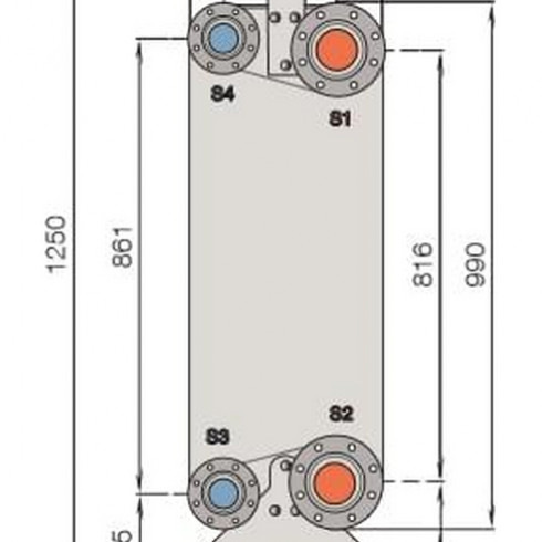 Паяный теплообменник Alfa Laval CB300