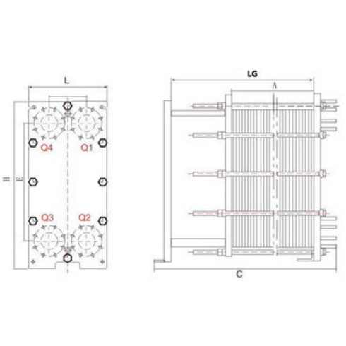Пластинчатый теплообменник BOWA MH200H